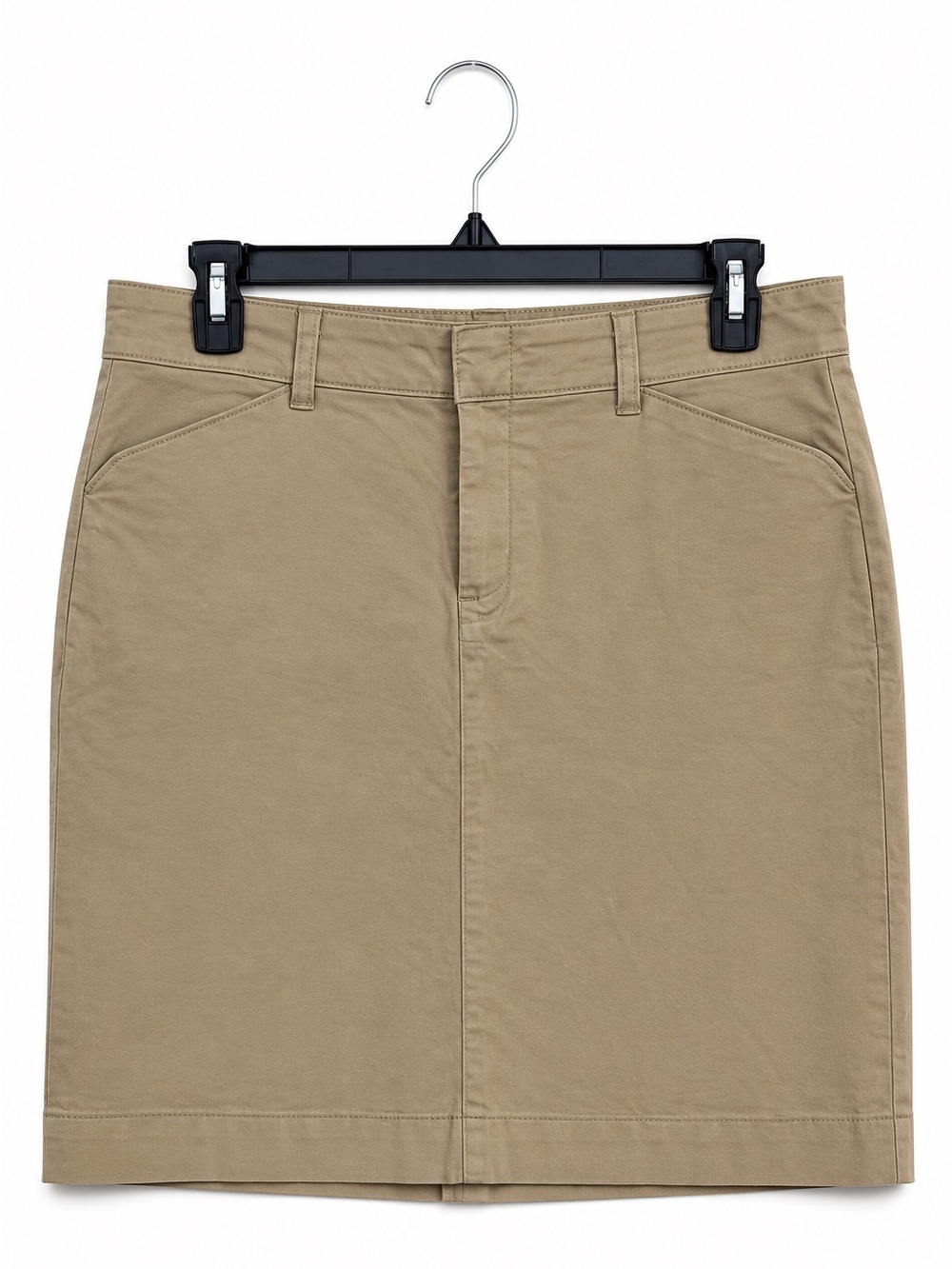 Dickies Khaki Pencil Skirt Womens Size 6 Cotton Stretch NEW No Tags.